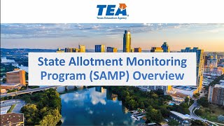 Webinar: Supplemental State Allotment Program Compliance