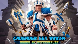 Minecraft Pe Weapon and Armors Mod - Crusader Set Addon | MCPE Survival Mod