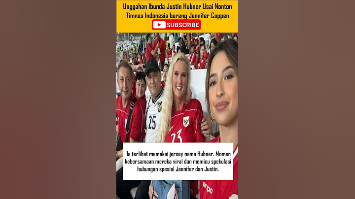 Unggahan Ibunda Justin Hubner Usai Nonton Timnas Indonesia bareng Jennifer Coppen #shortvideo