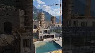 House with Pool in Mountain 🌿 || #shorts #house #timelapse #build #pool #home #builders