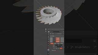 Complex Turbine fan Blender modelling Tutorial #shorts #blender #modelling #tutorial #alert #fan