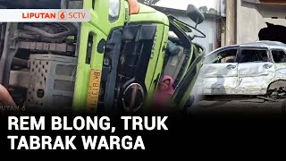 Truk Angkut 30 Ton Beras Tabrak Rumah Warga, Seorang IRT Terjepit | Liputan 6