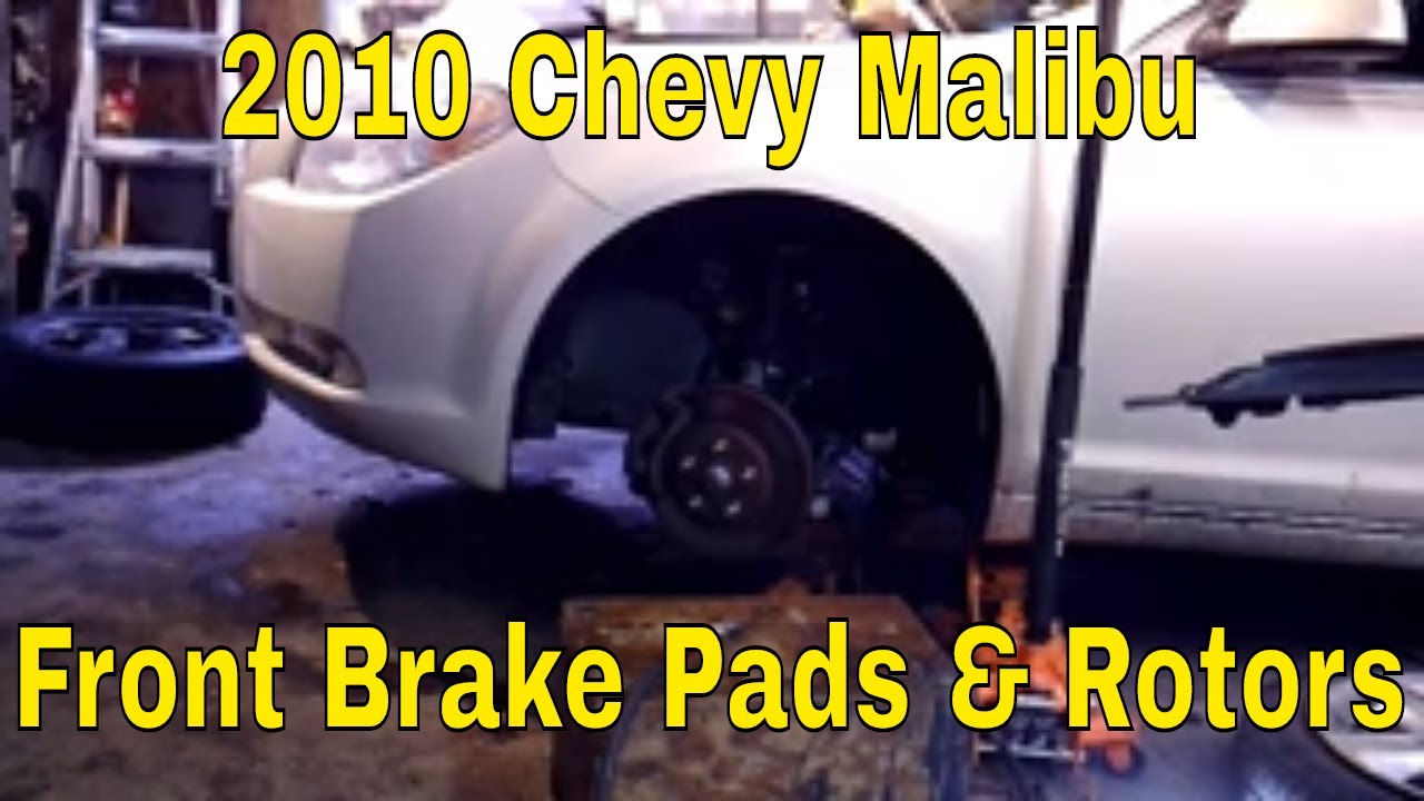 2010 Chevy Malibu Front Brake Pads and Rotors - YouTube