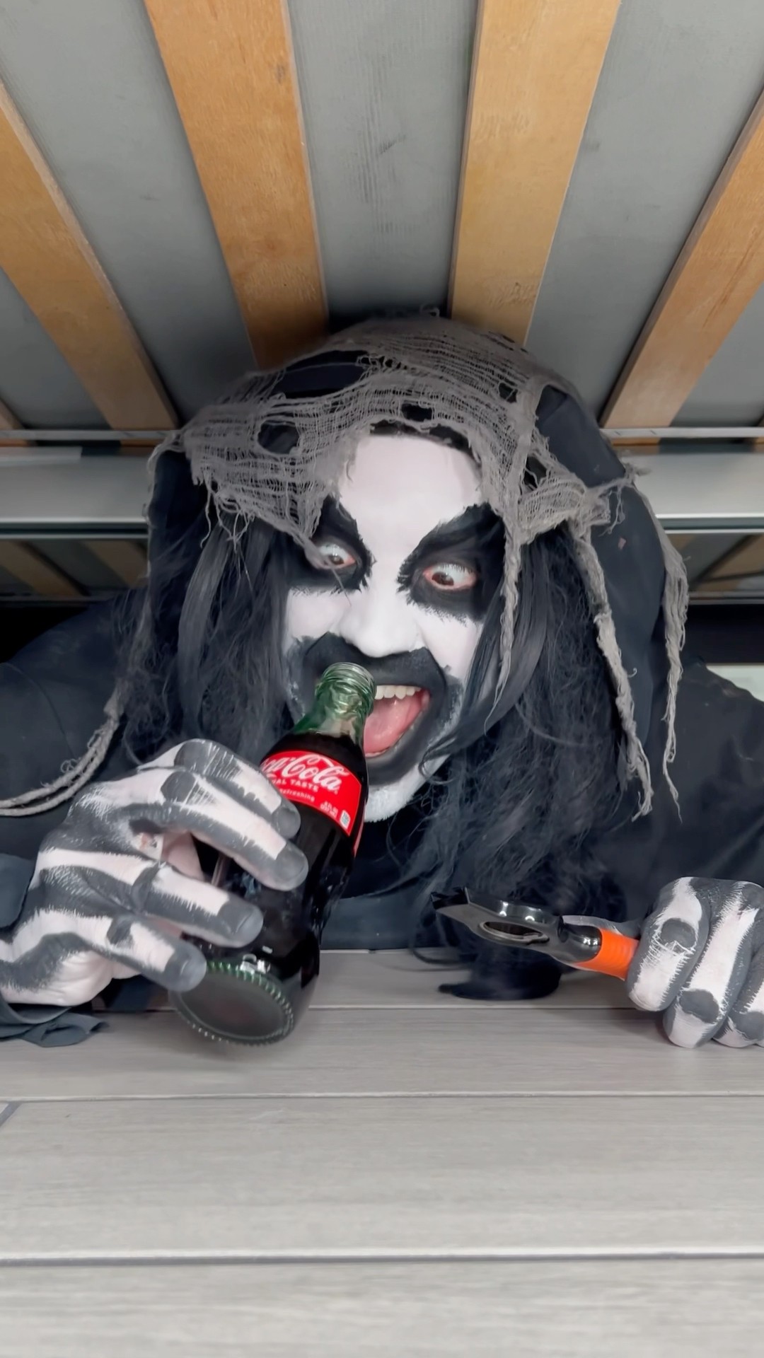 He made gummy cola for monster ?? #shorts