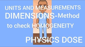 Class 11: Units and Measurement : Use of Dimensional Analysis Part II