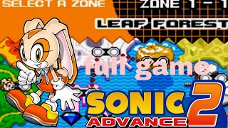 sonic advance 2 | cream full gameplay live stream