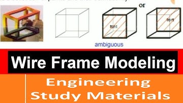 Wireframe Modeling | Geometric Modeling Technique | Computer Graphics | ENGINEERING STUDY MATERIALS