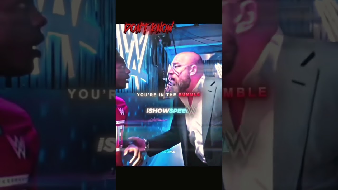 ishowspeed in WWE rumble 😨😱