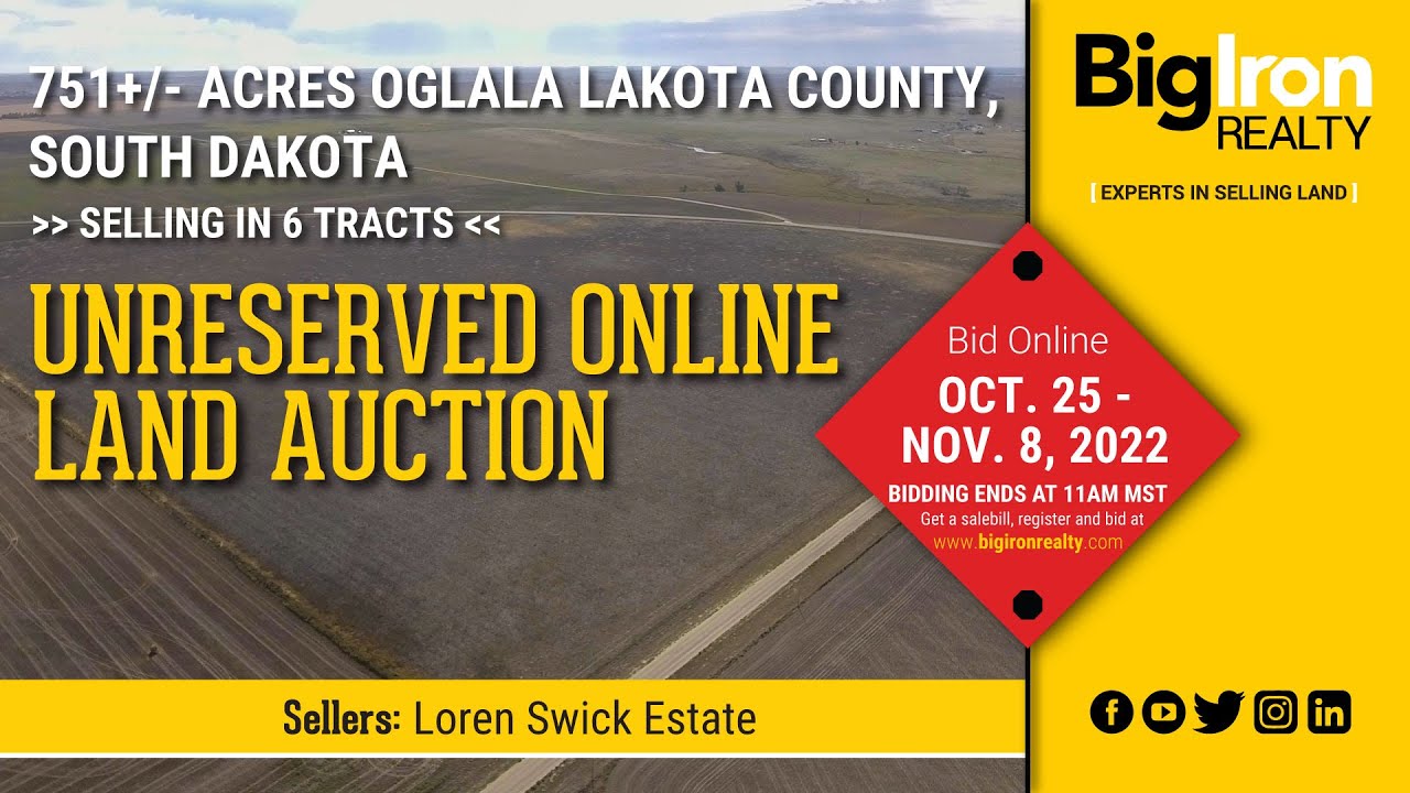 751+/ Acres Oglala Lakota County, SD 6 Tracts Unreserved Online