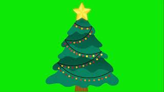 Chrismas  Tree Green Screen