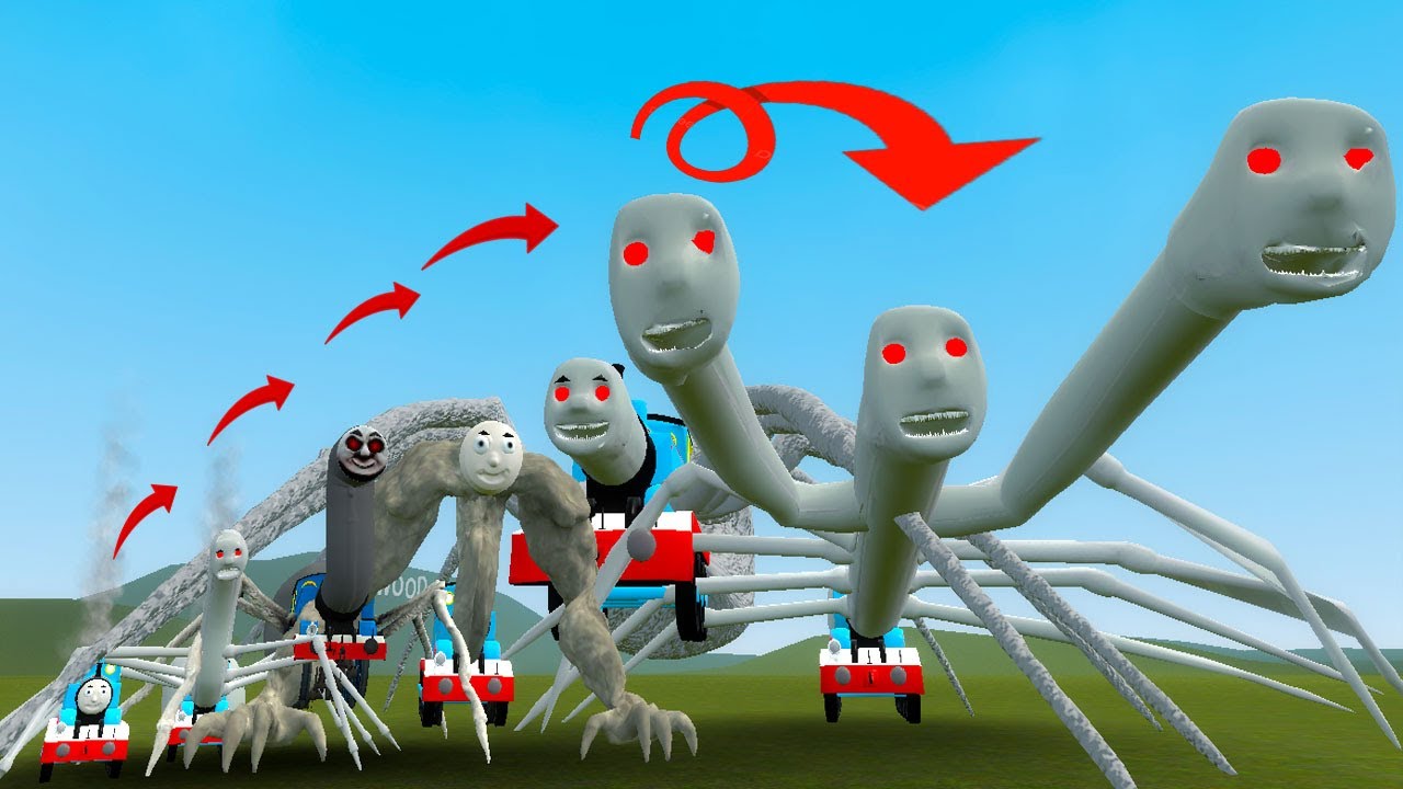 NEW UPGRADED EVOLUTION ALL NEW CURSED THOMAS THE TRAIN RESKIN FAMILY in Garry's Mod!