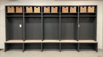 I Built My Own Mudroom Lockers!