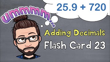 Adding Decimals | Flash Card 23 | The Math Review | 6NS3