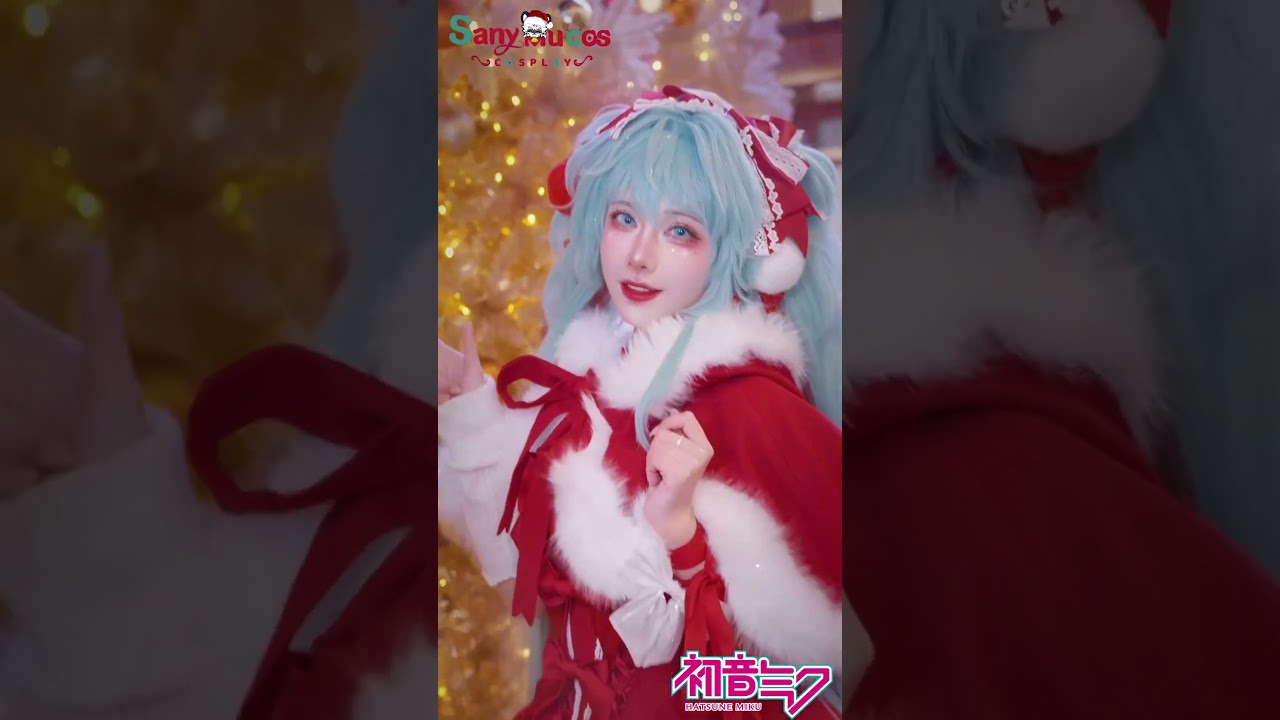 【SanyMuCos】🎄Spend Christmas with Miku💓❄.Cosplay Show#christmascosplay  #mikucos #cosplay #sanymucos