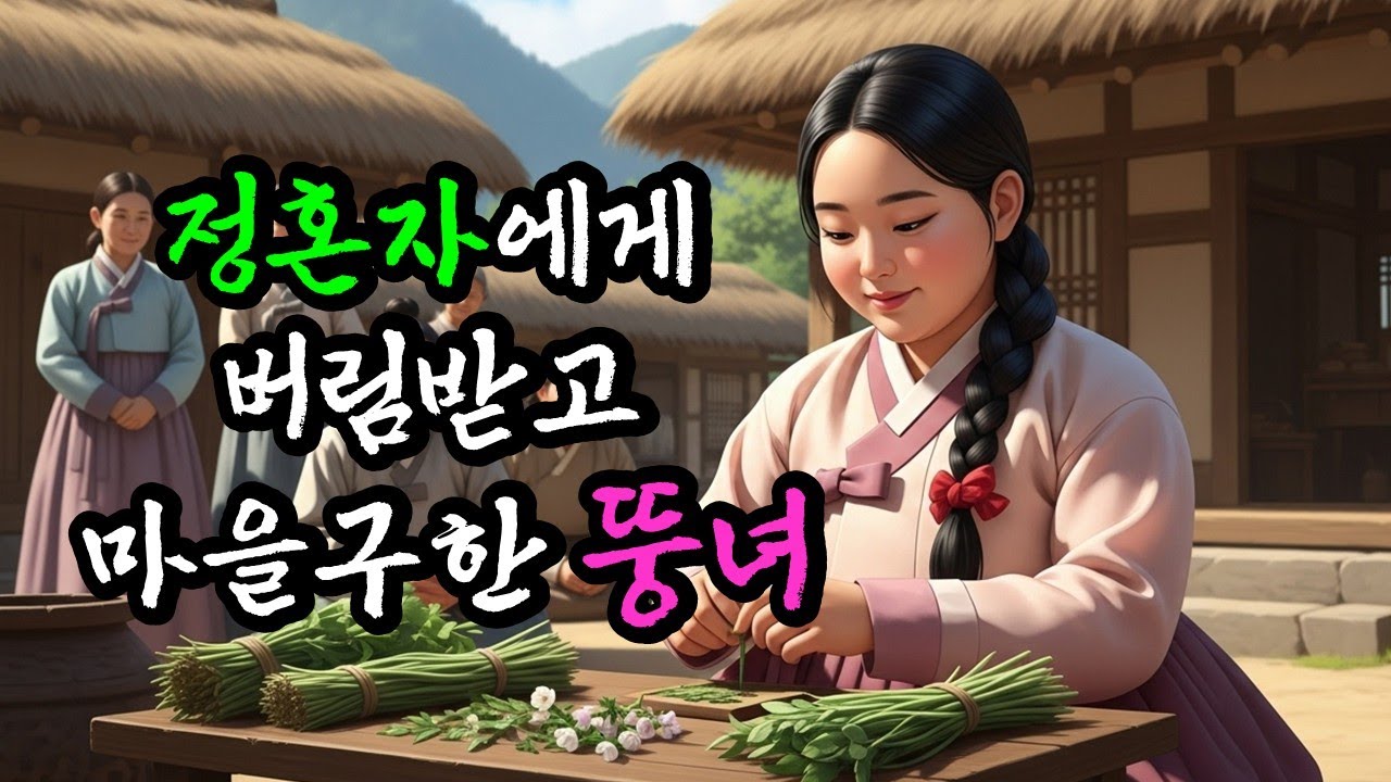 정혼자에게 버림받고 모함으로 욕먹고 마을사람 다 구해낸 뚱녀  야담 l이야기 l옛날이야기l민담 l설화