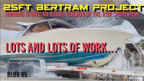 25ft Bertram project - most ambitious DIY boat rebuild ever! ￼ thousands of hours! ￼- Riva - blob 95