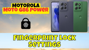 Motorola Moto G86 Power Finger Lock Setup | Step-by-Step Fingerprint Lock Settings