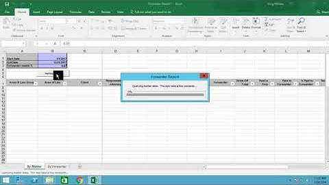 ProLaw automated Excel report 1 minute demo