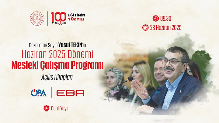Bakan'ımız Sayın Yusuf TEKİN'in Haziran 2025 Dönemi Mesleki Çalışma Programı Açılış Hitapları