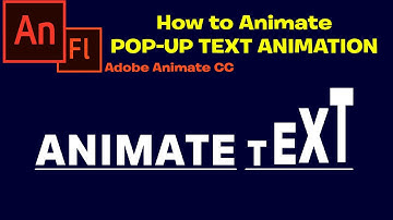 How to Animate Pop up style Text Animation | Adobe Animate CC