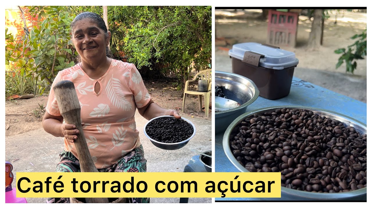 VEJA O PROCESSO COMO NOSSOS AVÓS TORRAVA CAFÉ NA ROÇA PARA ALIMENTAR A FAMÍLIA.
