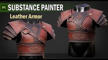 How to texture leather armor in Substance Painter | Leather Material