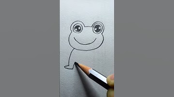 Frog drawing tutorial #drawing #art #shorts