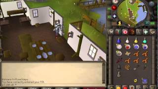 Osrs hard clue: Blow a raspberry in the Fishing Guild bank. Beware of double agents!