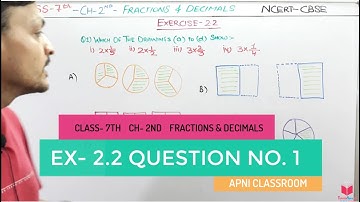 Q1) Ex 2.2 Maths Class 7 Chapter 2 Fractions And Decimals | Maths Class 7 NCERT Apni ClassRoom