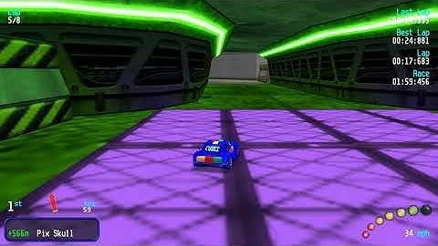 Re-Volt Custom Track R2049 Plaza by Dyspro50, 8 Lap Race