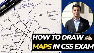 How to draw Maps in CSS/PMS Exam | Paper Presentation | Syed Noor Hussain | PAS