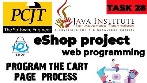 Web Project Task 28| java institute |  1st Year | e shop @javainstituteforadvancedte1415
