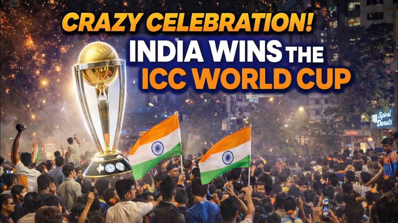 India Wins the World Cup 🏆 | Crazy Celebration in Mahavir Nagar (Mumbai)