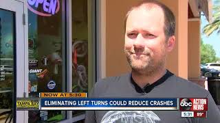 No left turns could be solution to reducing crashes at Gulf to Bay & Belcher