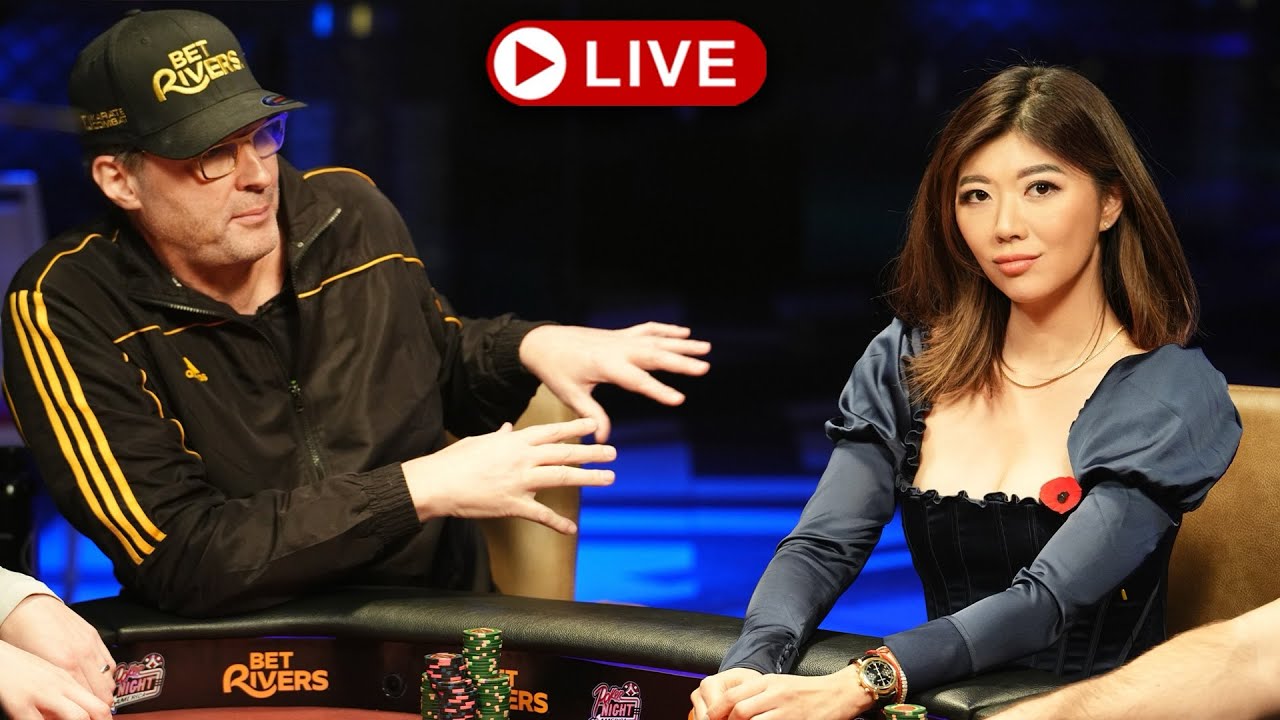 Jennifer Tilly, Erick Lindgren, Xuan Liu, Jungle, Hellmuth, Kelly Minkin - Livestream Cash Game ♦️