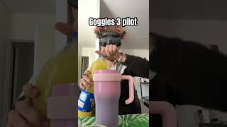 Dji Goggles 3 pilot vs integra pilot 😏 #djiavata2 #djifpv #gogglesfpv  #djigoggles