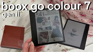 boox go colour 7 (gen ii) ⋆˚🌈˖° unboxing, set up, first impressions, review