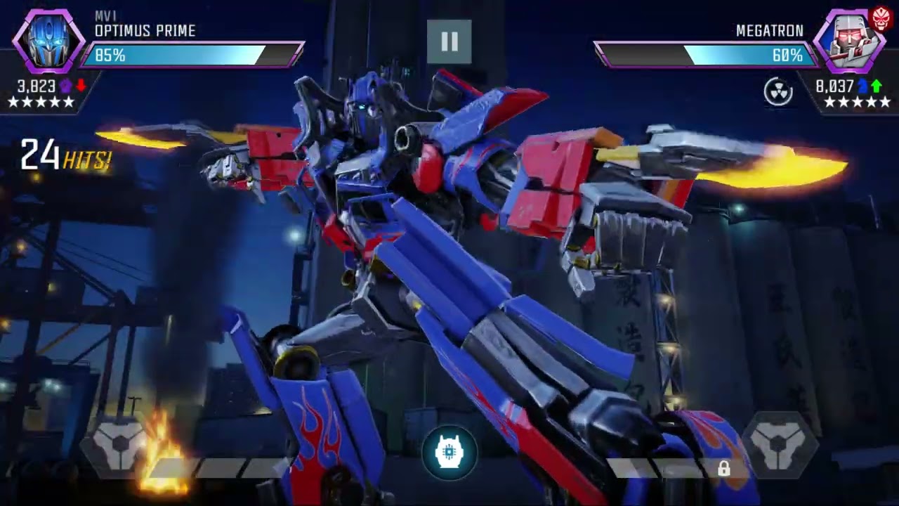 Optimus Prime MV1 disadvantage vs Act 4 OG Megatron Transformers