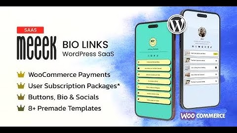 Meeek - Bio Links SaaS (WordPress)  By modeltheme