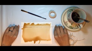 1/4 Mark Making with Coffee