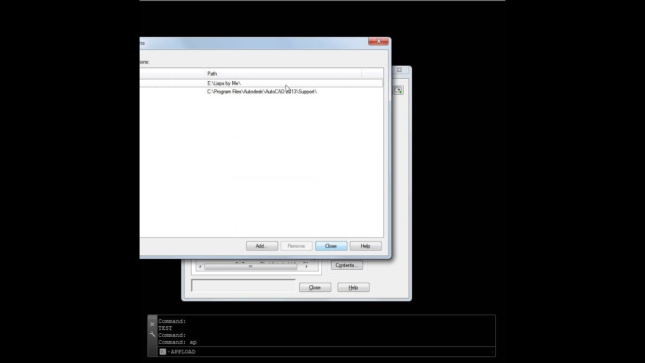 How to Run an AutoLISP program - YouTube