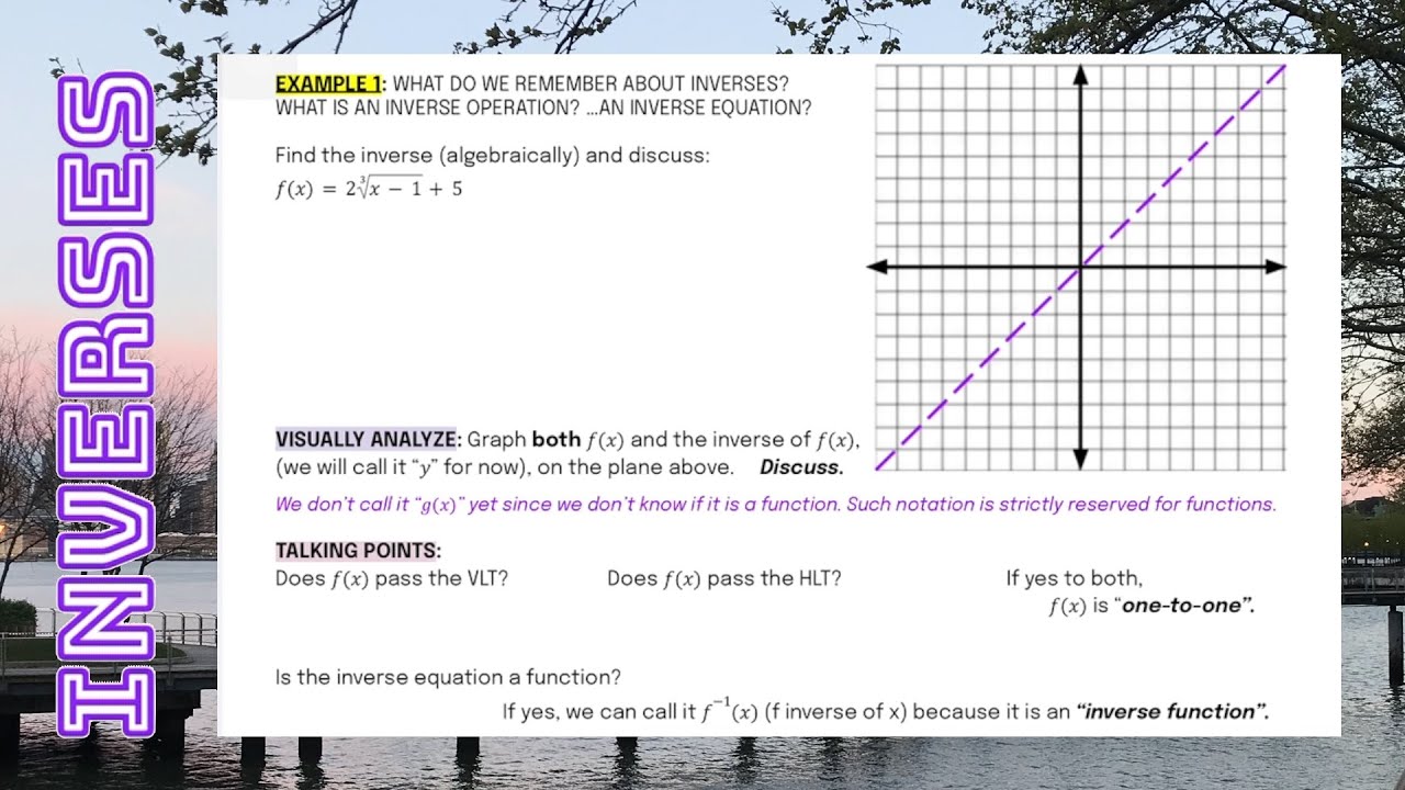 Intro: Inverse of 𝑓(𝑥)＝2∛(𝑥−𝟷)＋5 - YouTube