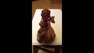 Antique Reuge Ave Maria Schubert Swiss Musical Movement Angel Figurine