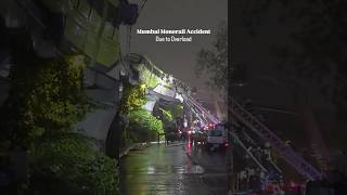 Mumbai monorail faces overload issue no one is injured... #mumbai #mumbairain #vlogs