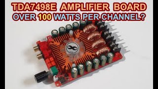 TDA7498E class D stereo amplifier board test and review