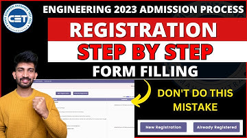 Engineering Registration Form Filling Process 2023 | MHT-CET 2023 Admission Process