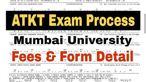 SEM -V Mumbai University ATKT Process || ATKT Exam Sem 5  || Atul Sir