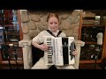 BELTSTUIII3496GW - Snow White Beltuna Studio III Piano Accordion LMM 34 96 $5499