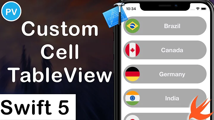 Custom Cell UITableView (Swift 5 | Xcode 11)