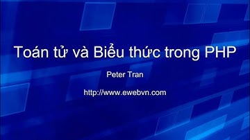 Toán tử và Biểu thức trong PHP